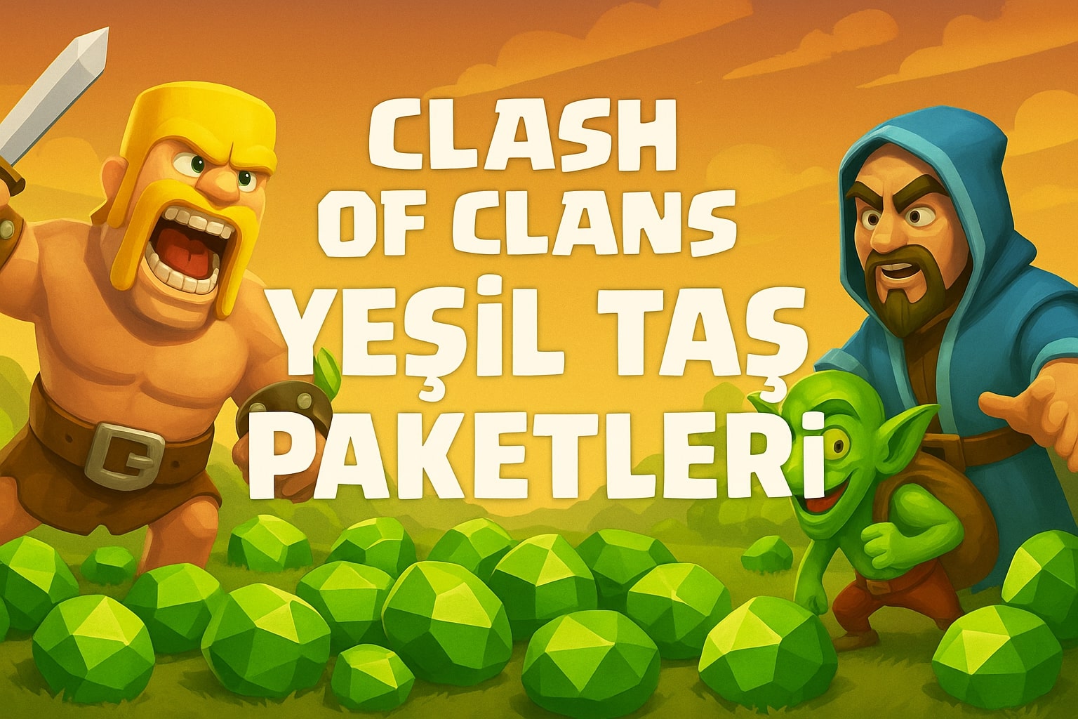 Clash of Clans Gerçek Yeşil Taş Satın Al