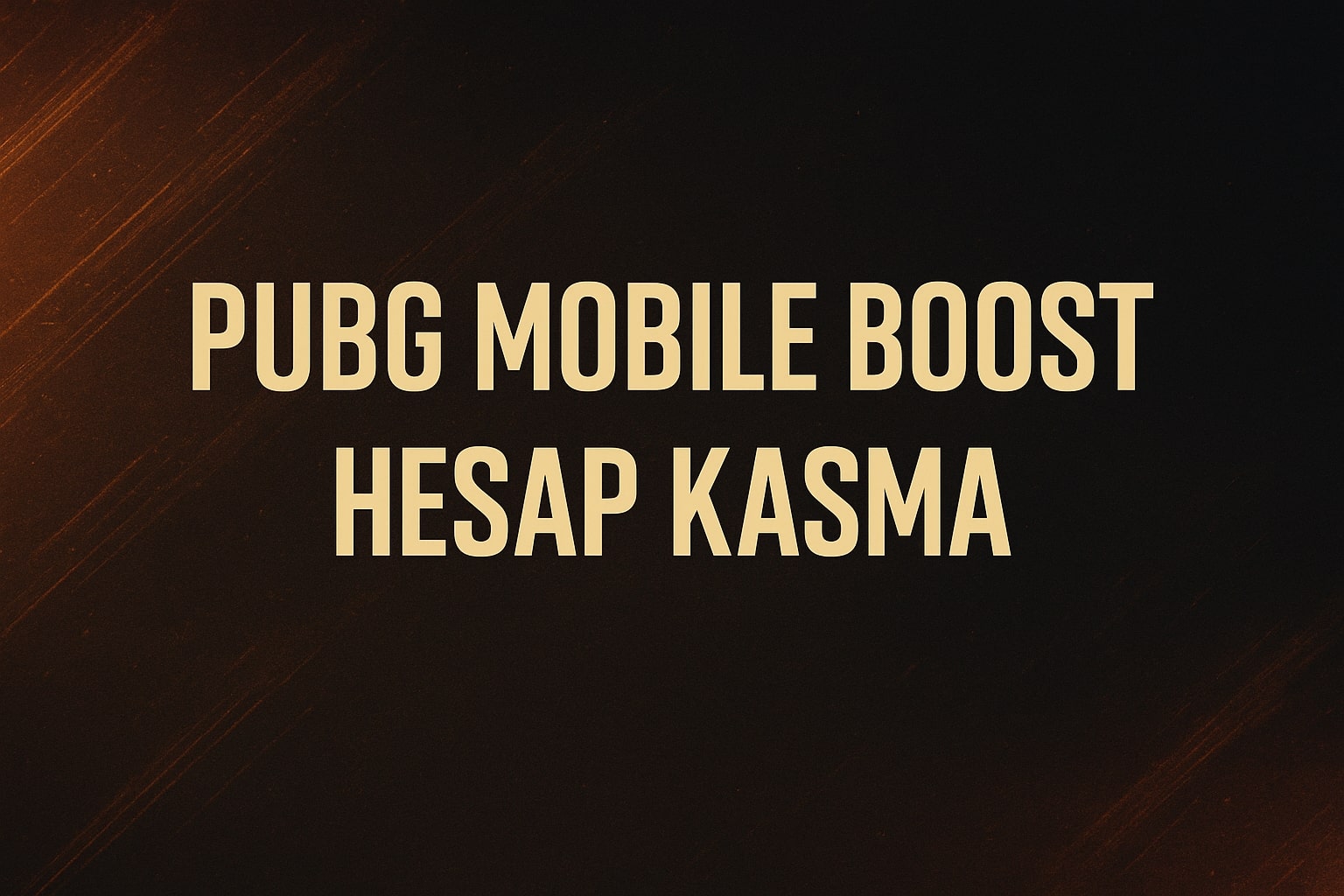 PUBG Mobile Gerçek Boost Satın Al