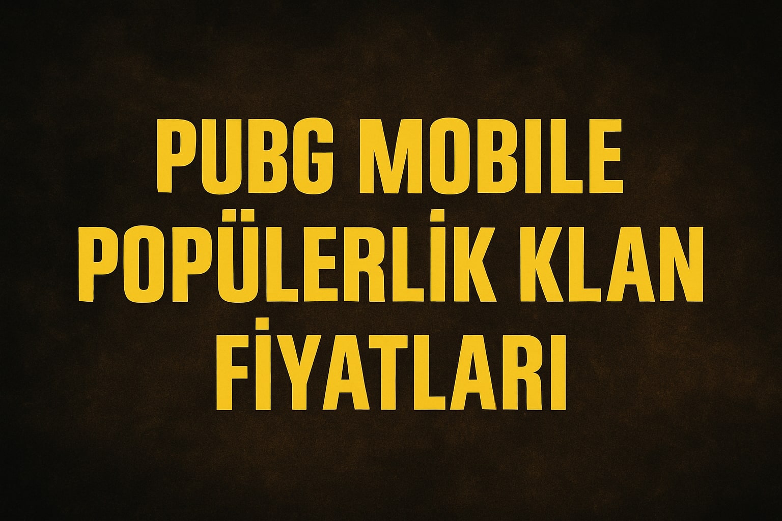 PUBG Mobile Ucuz Klan Satın Al