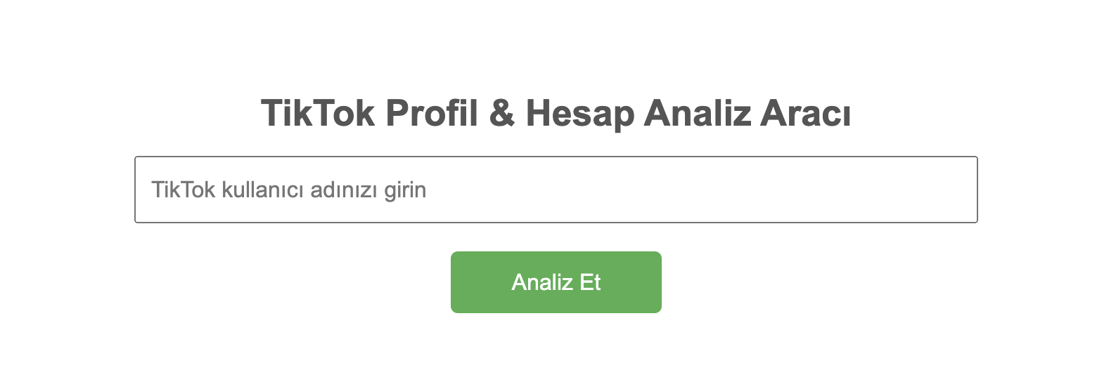 Tiktok Takipçi Analizi Aracı