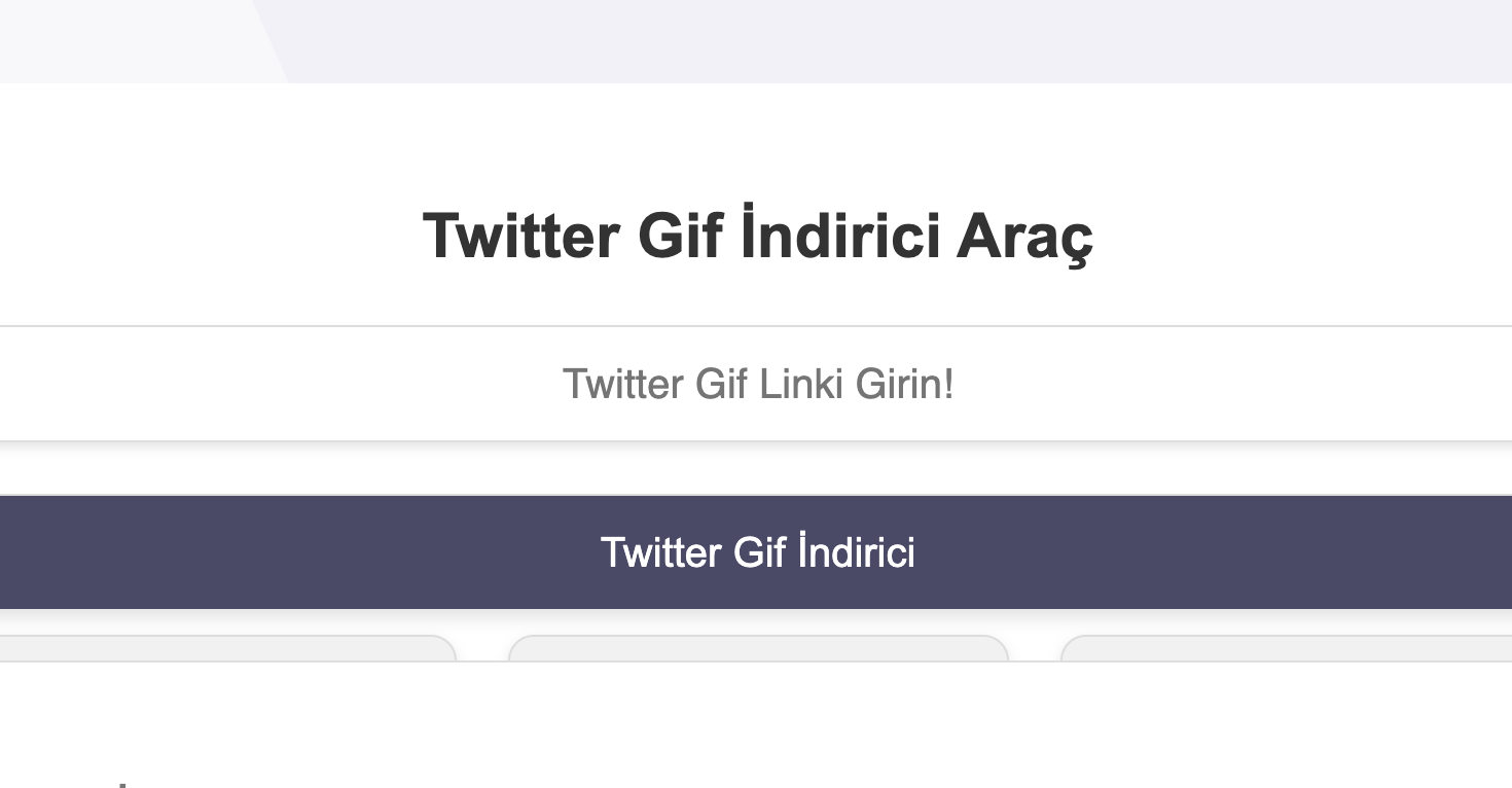 Twitter X Gif İndirme Aracı