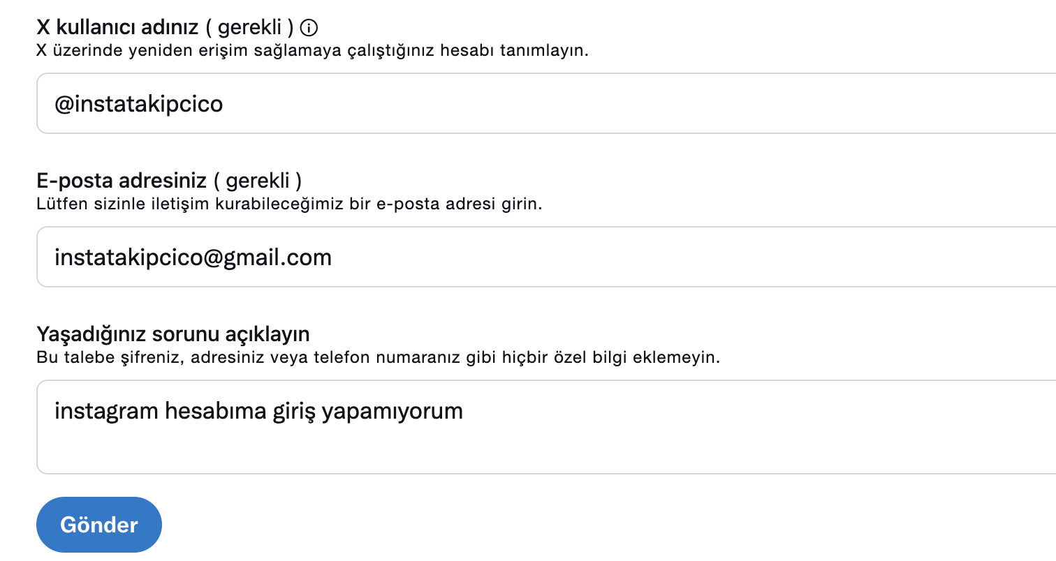 Twitter Giriş Sorunu