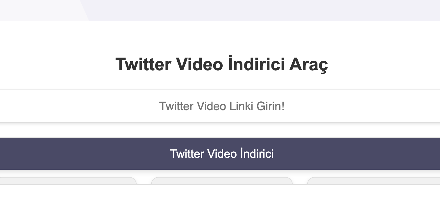 Twitter X Video İndirme Aracı